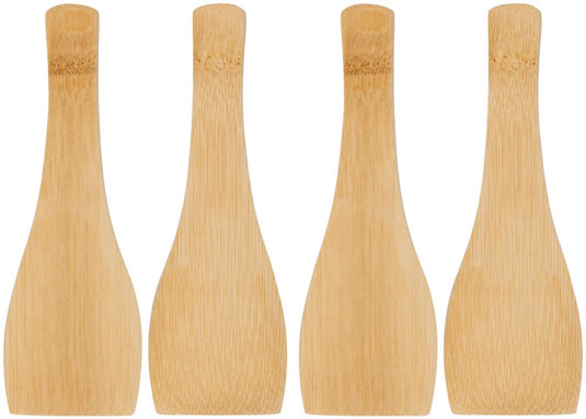 Alpina raclette spatels – 4 stuks – bamboe spatels – houten raclette spatels