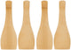 Alpina raclette spatels – 4 stuks – bamboe spatels – houten raclette spatels