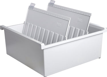 Han kaartenbak - a4 dwars - voor 1300 kaarten - lichtgrijs - ha-954-0-11