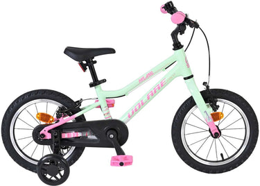 Volare milano kinderfiets - meisjes - 14 inch - mintgroen - twee handremmen