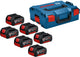 Bosch professional accu set 18v 4.0ah 6-delig in l-boxx - 1600a02a2s