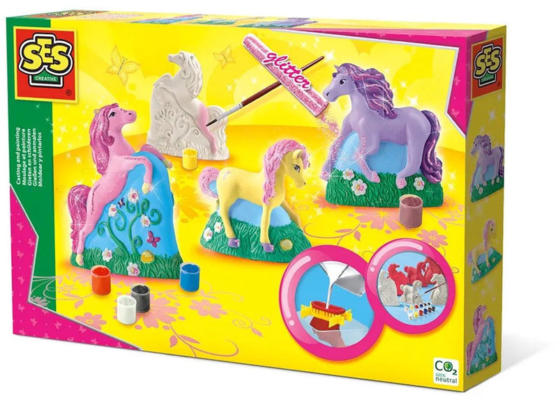 Load image into Gallery viewer, Ses creative ses paarden gieten en schilderen
