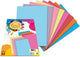 Craft sensations gekleurd papier fluor | formaat a4 | 40 vellen | 75 gram | 5 verschillende kleuren | papier | vouwen | origami | knutselpakket | voor kinderen