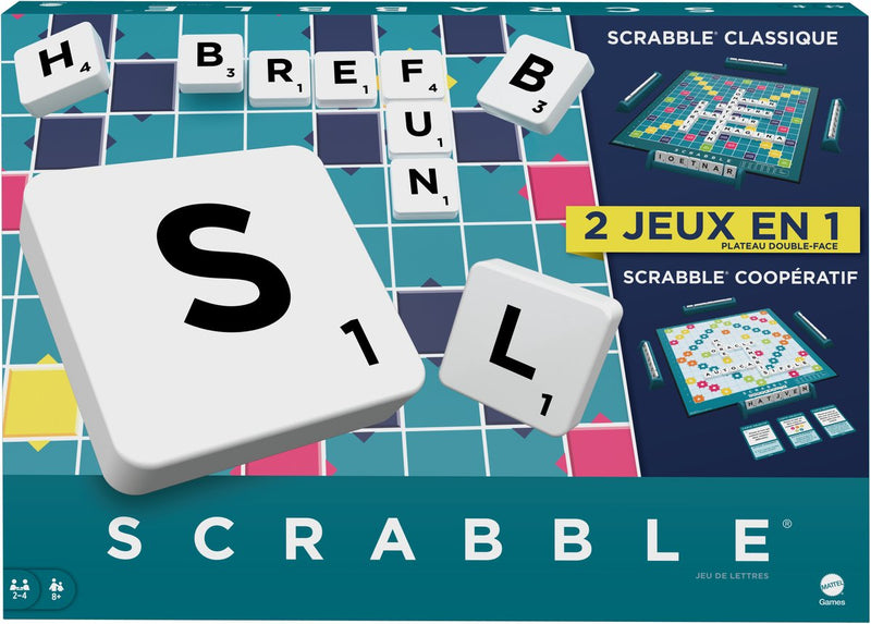 Load image into Gallery viewer, Mattel games scrabble together - bordspel - 2 jeux en 1 - franstlig
