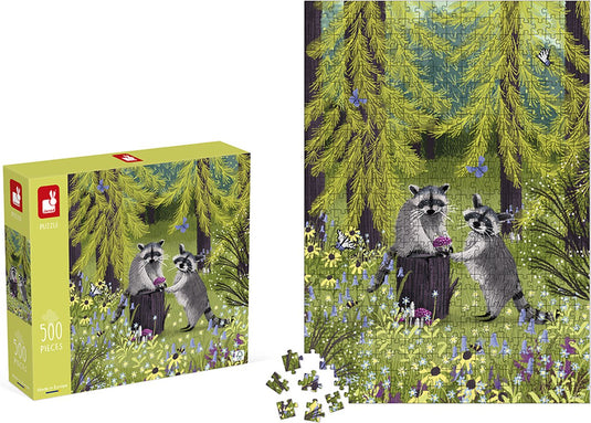 Janod kidult puzzel - wasberen - 500 stukjes - geschikt vanaf 8 jaar