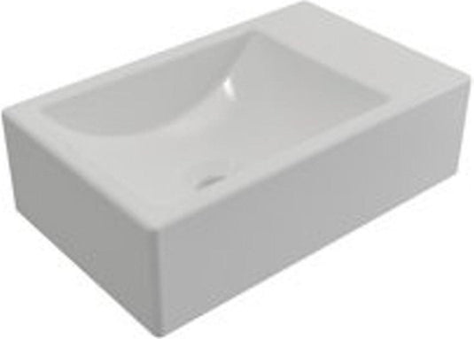 Plieger houston fontein links zonder kraangat 37x23cm mat wit