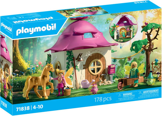 Playmobil gezellig sprookjeshuis met gouden eenhoorn en stal - 71838