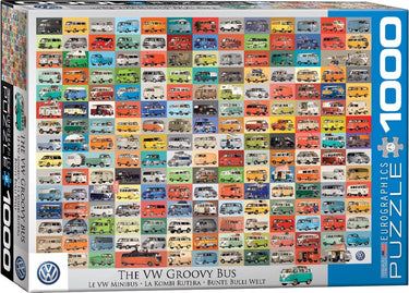 Eurographics volkswagen - the vw groovy bus [the vw groovy bus] - 1000 stukjes 68×48cm (b×h) - legpuzzel