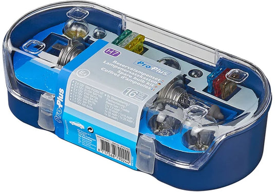 Proplus reservelampenset auto h7 - 16-delig - autolampen set - lampenset - reservelampenboxen