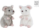 Take me home pluche muis knuffel zittend multicolor 19cm speelgoed.