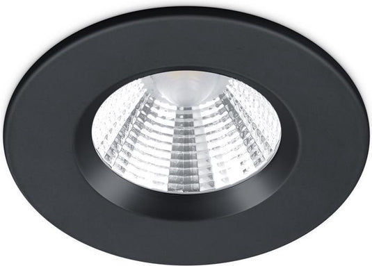 Trio zagros - inbouwspots - zwart mat - incl. 1x smd 5w