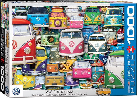 Eurographics volkswagen - vw funky jam - 1000 stukjes 68×48cm (b×h) - legpuzzel