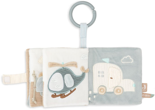 Jollein baby activiteitenboekje - on the go - polyester - sensorisch speelgoed