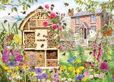Gibsons - bee hall (door richard macneil) - 1000 stukjes 68×49cm (b×h) - legpuzzel voor volwassenen