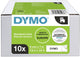 Dymo originele d1-labels | zwarte tekst op wit label | 9 mm x 7 m | zelfklevende etiketten voor de labelmanager labelprinter | 10 stuks | gemaakt in europa