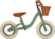Vedes loopfiets vintage groen 10 inch met mandje en luchtbanden.