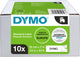 Dymo originele d1 labels | zwarte tekst op wit label | 12 mm x 7 m | zelfklevende etiketten voor de labelmanager labelprinters | 10 stuks | gemaakt in europa
