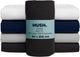 Hush. living hush living - hoeslaken percale 90x20xx+30cm - 100% katoen - 200tc - extra fris en koel - sterk en slijtvast - elastiek rondom - antraciet