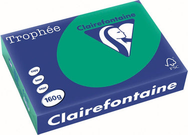 Clairefontaine trophée intens a4 dennengroen 160 g 250 vel
