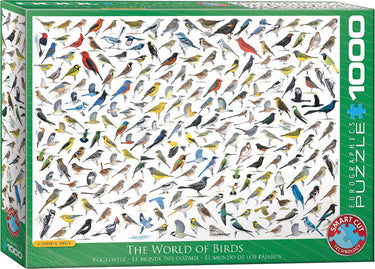 Eurographics - de wereld van vogels [the world of birds] - david sibley - 1000 stukjes 68×48cm (b×h) - legpuzzel