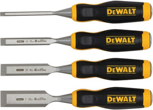 Dewalt dwht0-16063 - houtbeitelset - 4 stuks - chromen stalen bladen - ergonomische greep
