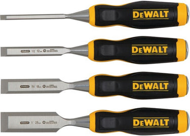 Dewalt dwht0-16063 - houtbeitelset - 4 stuks - chromen stalen bladen - ergonomische greep