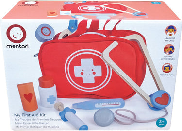Mentari rollenspel - mijn eerstehulp-kit - 20x8x22cm - 8 delen - 3 jaar