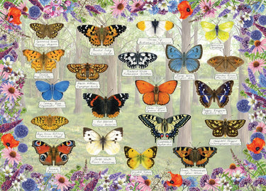 Gibsons - beautiful butterflies (door fiona osbaldstone) - 1000 stukjes 68×49cm (b×h) - legpuzzel voor volwassenen