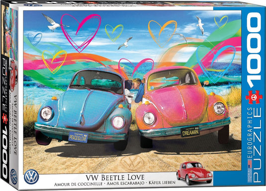 Eurographics volkswagen - beetle love - parker greenfield - 1000 stukjes 68×48cm (b×h) - legpuzzel