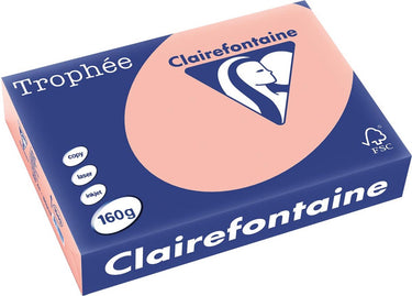 Clairefontaine - trophée a4 copy print - perzik - 160g - 250 vel