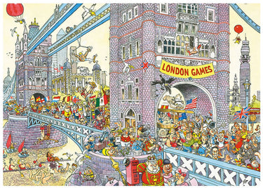Wasgij retro mystery 8 - de laatste horde! - 1000 stukjes puzzel - legpuzzel volwassenen