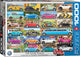 Eurographics volkswagen - vw gone places - 1000 stukjes 68×48cm (b×h) - legpuzzel