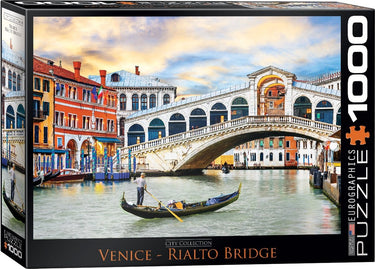Eurographics - rialtobrug in venetië - 1000 stukjes 68×48cm (b×h) - legpuzzel