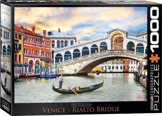 Eurographics - rialtobrug in venetië - 1000 stukjes 68×48cm (b×h) - legpuzzel
