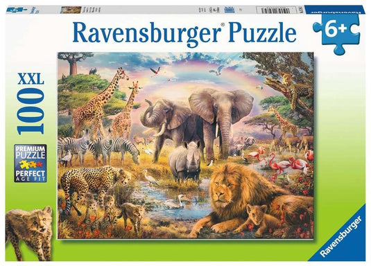 Ravensburger puzzel afrikaanse savanne - legpuzzel - 100 stukjes