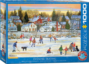 Eurographics patricia bourque: evening skating (1000 stukjes) - puzzel