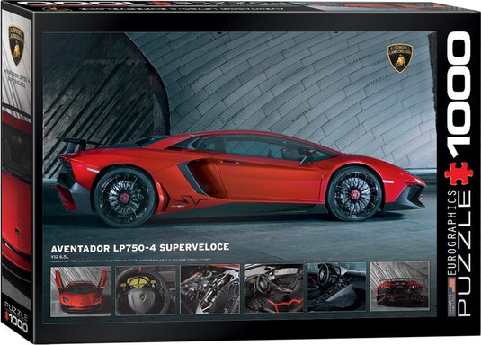 Eurographics - lamborghini aventador lp750-4 superveloce - 1000 stukjes 68×48cm (b×h) - legpuzzel