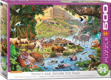 Eurographics - noahs ark voor de regen [noah's ark before the rain] - steve crisp - 500 xl stukjes 68×48cm (b×h) - familie legpuzzel
