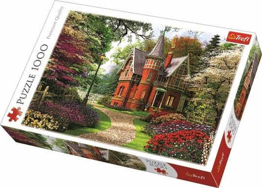 Trefl puzzel - 1000 stukjes - victorian cottage legpuzzel karton.