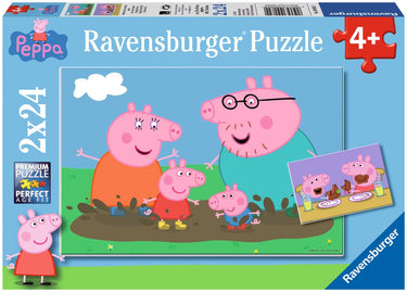 Ravensburger puzzel peppa pig - 2x24 stukjes - kinderpuzzel