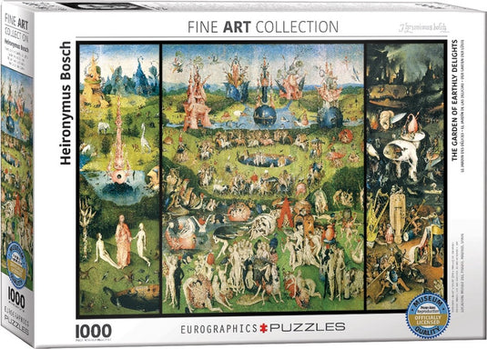 Eurographics - de tuin der lusten - hieronymus bosch - 1000 stukjes 68×48cm (b×h) - fine art legpuzzel