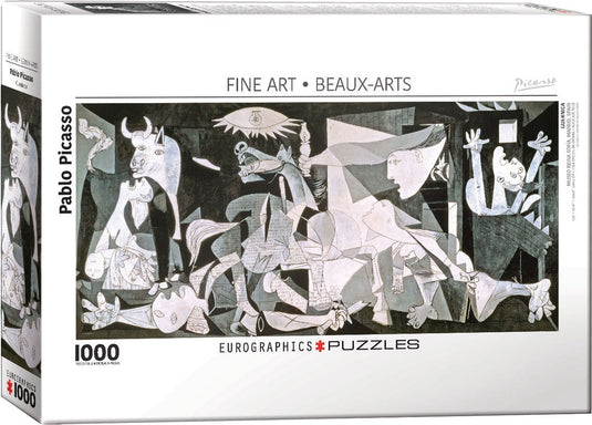 Eurographics - guernica - pablo picasso - 1000 stukjes 89,4×39,4cm (b×h) - legpuzzel