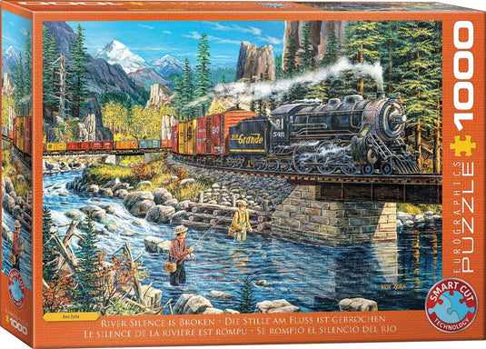 Eurographics - de stilte van de rivier is doorbroken [river silence is broken] - ken zylla - 1000 stukjes 68×48cm (b×h) - legpuzzel