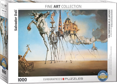 Eurographics - de verleiding van de heilige antonius [la tentation de saint antoine] - salvador dali - 1000 stukjes 68×48cm (b×h) - fine art legpuzzel