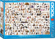 Eurographics - de wereled van honden [the world of dogs] - 1000 stukjes 68×48cm (b×h) - legpuzzel