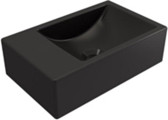 Plieger houston fontein rechts zonder kraangat 37x23cm mat zwart