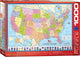 Eurographics - kaart van de v.s. [map of the usa] - 1000 stukjes 68×48cm (b×h) - legpuzzel
