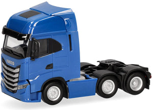 Herpa iveco s-way 6x2, blauw