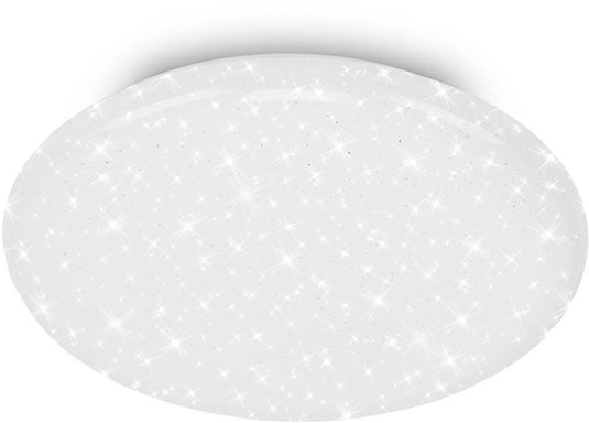 Briloner git – led plafondlamp – sterrenhemel effect – 4.000k neutraal wit licht – wit – ø28 cm