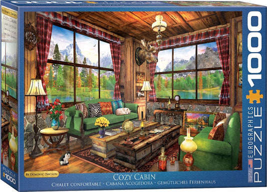 Eurographics - gezellige hut (cozy cabin) - dominic davison - 1000 stukjes - legpuzzel